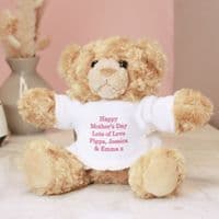 Personalised Pink Message Teddy Bear