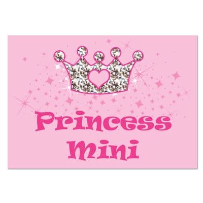 Personalised Pink Princess Pet Bowl Mat