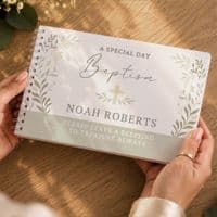 Personalised Religious Cross Guest Book