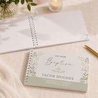 Personalised Religious Cross Guest Book