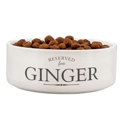 Personalised Reserved For Medium Pet Bowl