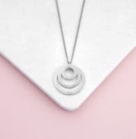 Personalised Rings Of Love Necklace