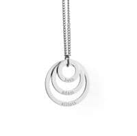 Personalised Rings Of Love Necklace