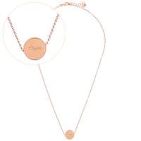Personalised Rose Gold Tone Necklace