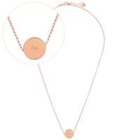 Personalised Rose Gold Tone Necklace