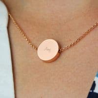 Personalised Rose Gold Tone Necklace
