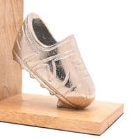 Personalised Rustic Wooden Football Bookends