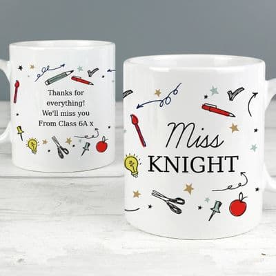 Personalised School Teacher's Mug