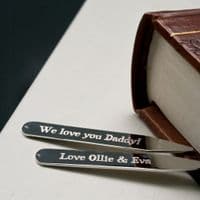 Personalised Secret Message Collar Stiffeners