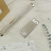 Personalised Silver Plated Certificate Holder