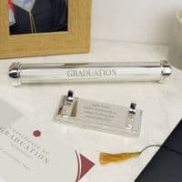 Personalised Silver Plated Certificate Holder