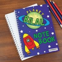 Personalised Space A5 Notebook