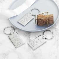 Personalised Special Date Keyring