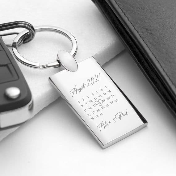 Personalised Special Date Keyring