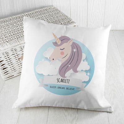 Personalised Sweet Dreams Unicorn Cushion Cover