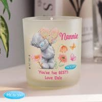 Personalised Tatty Teddy Flowery Jar Candle