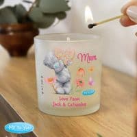 Personalised Tatty Teddy Flowery Jar Candle