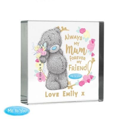Personalised Tatty Teddy Forever My Friend Crystal Token