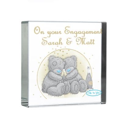 Personalised Tatty Teddy Gold Stars Crystal Token