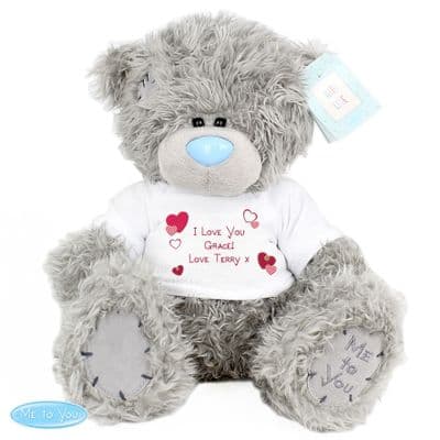 Personalised Tatty Teddy Heart Bear