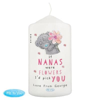 Personalised Tatty Teddy If....Were Flowers Candle