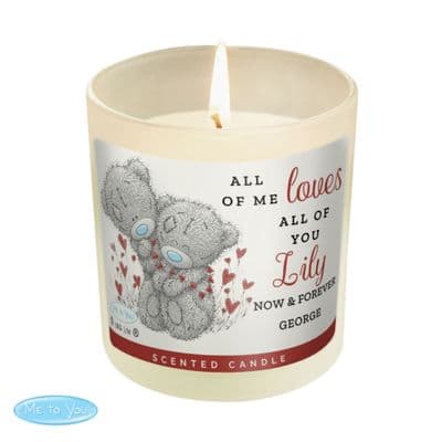 Personalised Tatty Teddy Love Scented Jar Candle