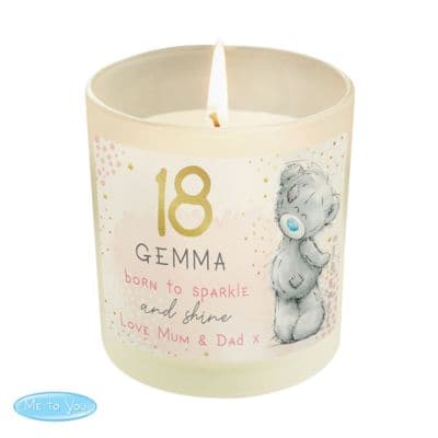 Personalised Tatty Teddy Sparkle & Shine Birthday Scented Jar Candle