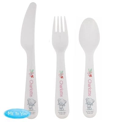 Personalised Tiny Tatty Teddy Cutlery Set