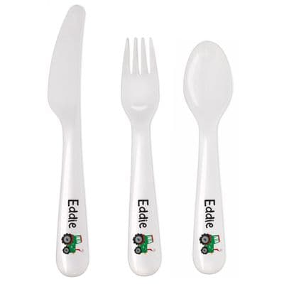 Personalised Tractor Cutlery Set