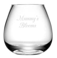Personalised Vase LSA Glass Hand Made