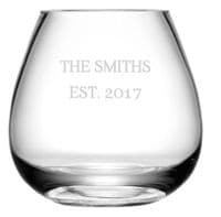 Personalised Vase LSA Glass Hand Made