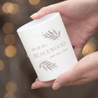 Personalised Wedding Date Candle Holder