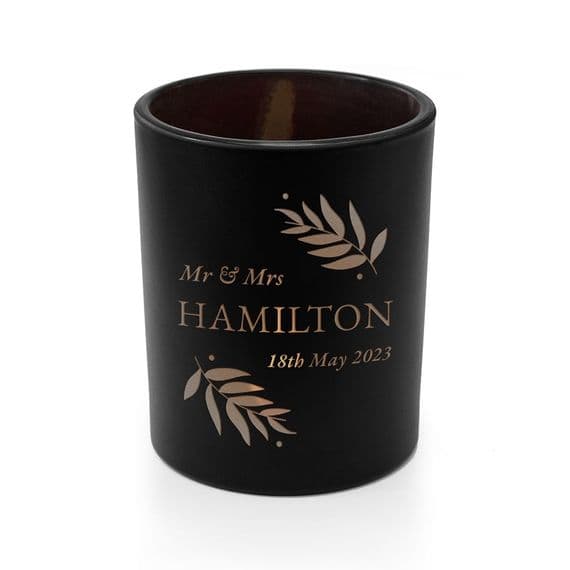Personalised Wedding Date Candle Holder