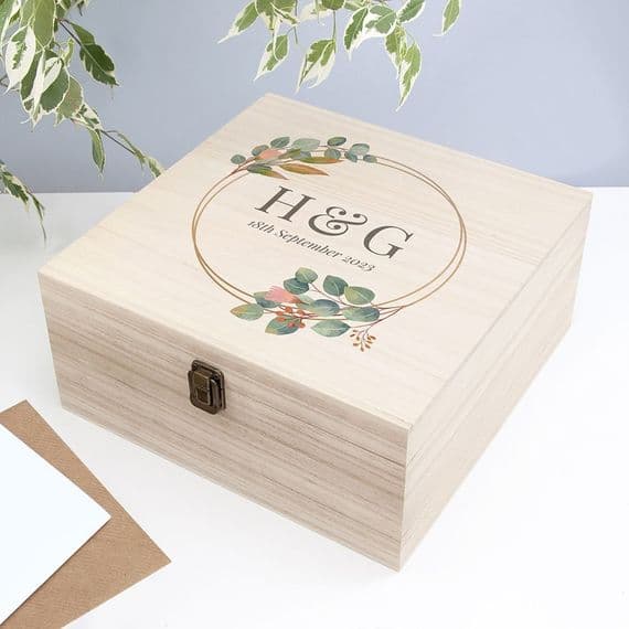 Personalised Wedding Date Memory Box