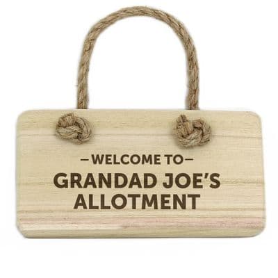 Personalised Welcome to Wooden Sign