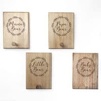 Personalised Wooden Wreath Peg Hook