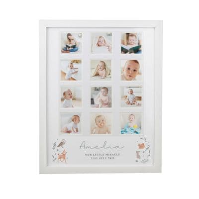 Personalised Woodland Animals White Multi Frame