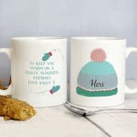 Personalised Wooly Hats Mug Set