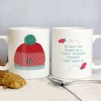 Personalised Wooly Hats Mug Set
