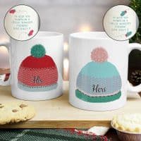 Personalised Wooly Hats Mug Set