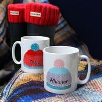 Personalised Wooly Hats Mug Set