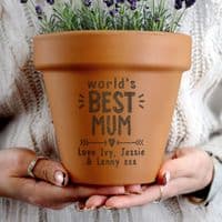 Personalised World's Best Terracotta Plant Pot