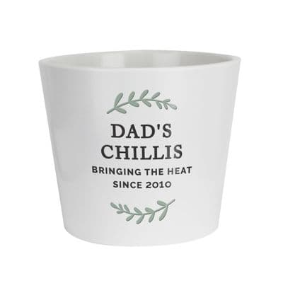 Personalised Wreath Large Ceramic Plant Pot