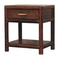 Regency Solid Wood Chestnut Nightstand Side Table