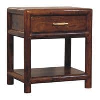 Regency Solid Wood Chestnut Nightstand Side Table