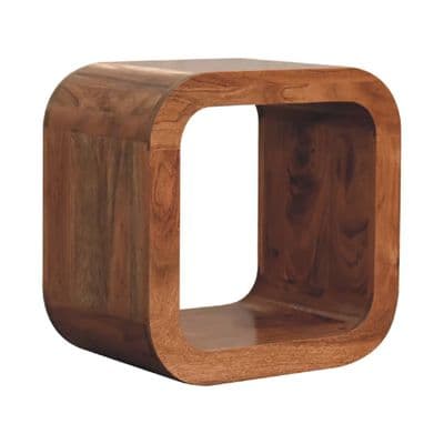 Solid Acacia Wood Bedside Table
