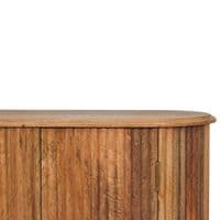 Solid Oak Finished Mango Wood Soba Cabinet