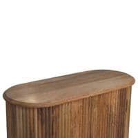 Solid Oak Finished Mango Wood Soba Cabinet