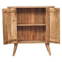 Solid Oak Finished Mango Wood Soba Cabinet