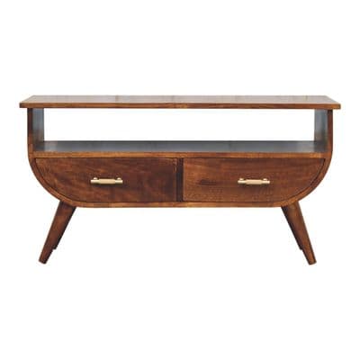 Solid Wood Agra Chestnut Media Unit